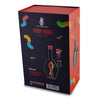 Space King Gummy Worms Water Pipe - Vibrant smoking device box shaped like a gummy worm