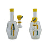 Space King Gummy Worms Water Pipe with yellow accents and decorative designs