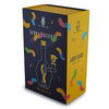 Colorful box packaging for Space King Gummy Worms Water Pipe - vibrant and artful design