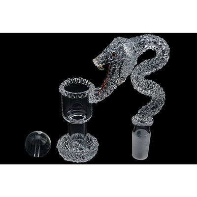 Space King Snake Banger Set: One-of-a-kind Snake-shaped Glass Water Pipe With Intricate Design