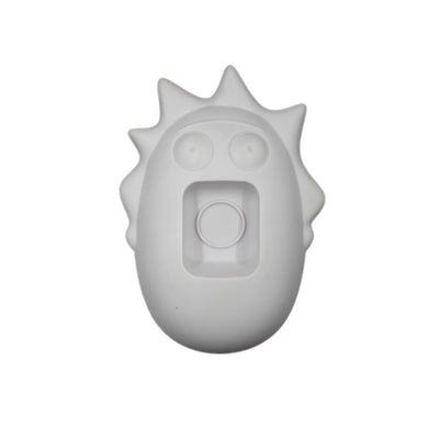 White ceramic cartoon face mold from Spaceout Flashback Torch – Light Your World And Beyond