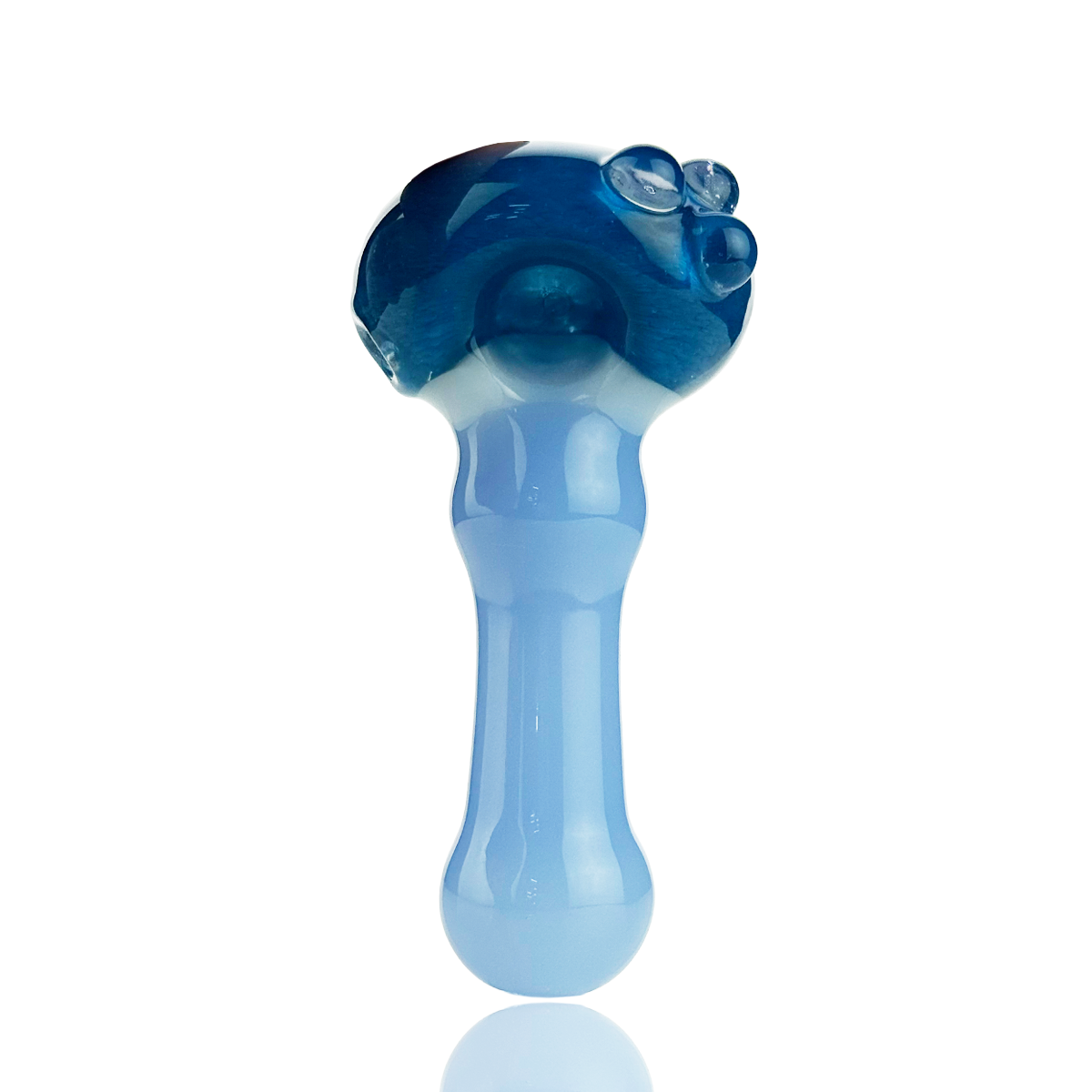 Colorful Frit Glass Spoon Pipe - 4.5 Inch
