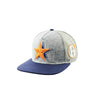 Star Design Embroidered Snapback Hat on Sale