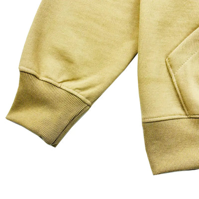 Pale yellow sweatshirt sleeve with ribbed cuff from Stay High Hoodie for ultimate comfort