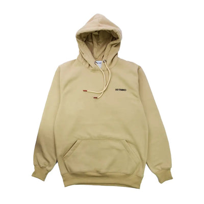Beige Stay High Hoodie with front pocket and drawstring for ultimate comfort and style