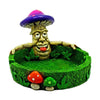 Cartoon-style Stoned Mushroom Ashtray With Colorful Cap And Expressive Face - 5.5 x 4 Inches