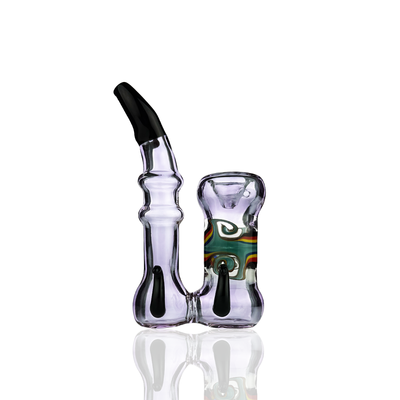 Purple Wig Wag Spoon Hand Pipe for Dry Herb