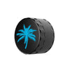 Sunakin Sungrinder with ultra-strong cutting teeth and a blue palm tree design for a perfect grind