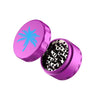 Purple Sunakin Sungrinder with ultra-strong cutting teeth and blue palm tree design