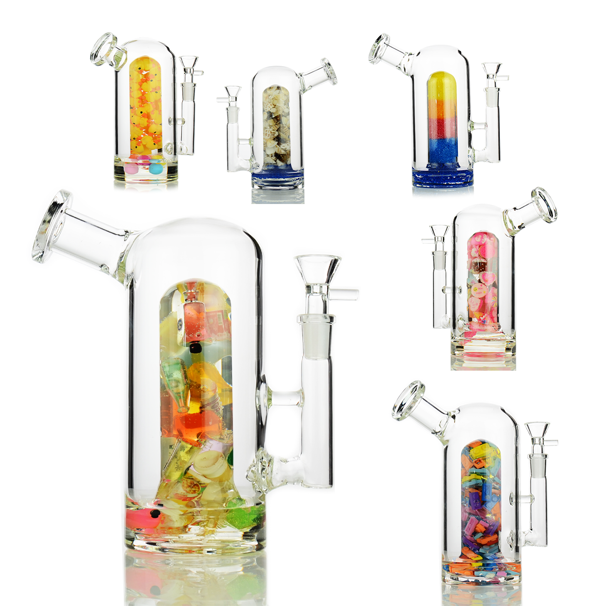 8-Inch Jelly Showerhead Perc Water Pipe