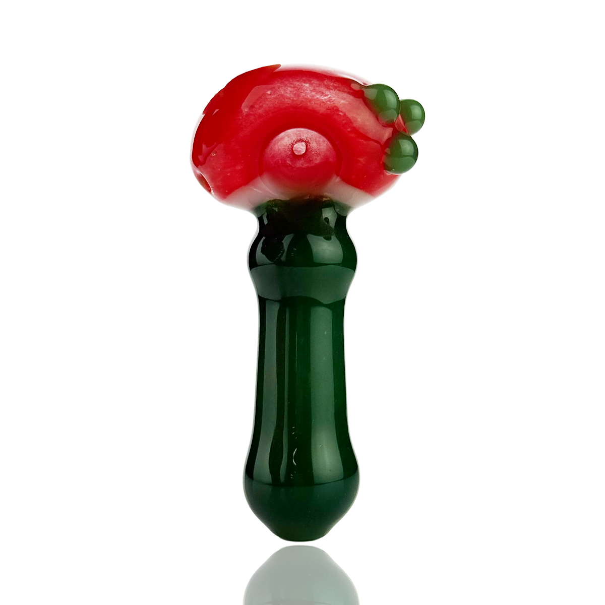 Colorful Frit Glass Spoon Pipe - 4.5 Inch