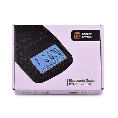 Black Teeter Totter Scales electronic scale with blue display