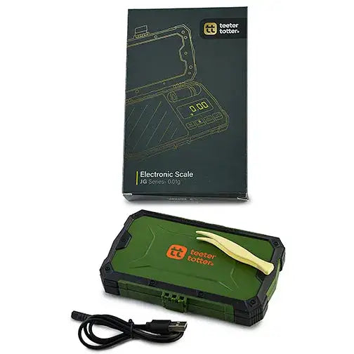 Teeter Totter Scales green rugged electronic scale with black accents