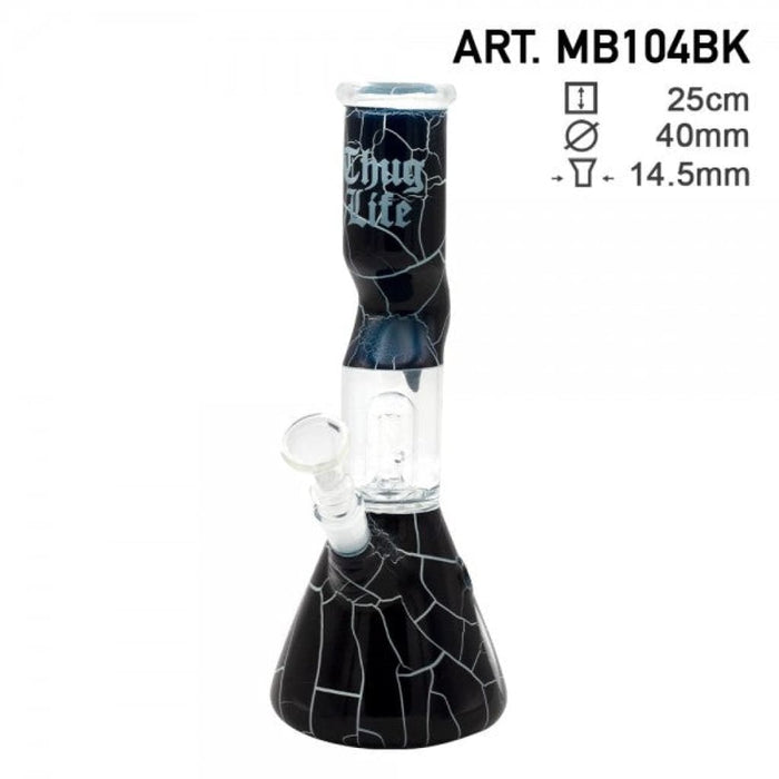 Thug Life | 10 Cracked Stone Glass Water Pipe On sale