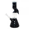 10thug Life Glass Water Pipe With Black Broken Stone Design - Stylish & Durable Smoking Accessory