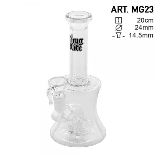 Thug Life | 8 Clear Water Pipe W/ Hammer Percolator On sale