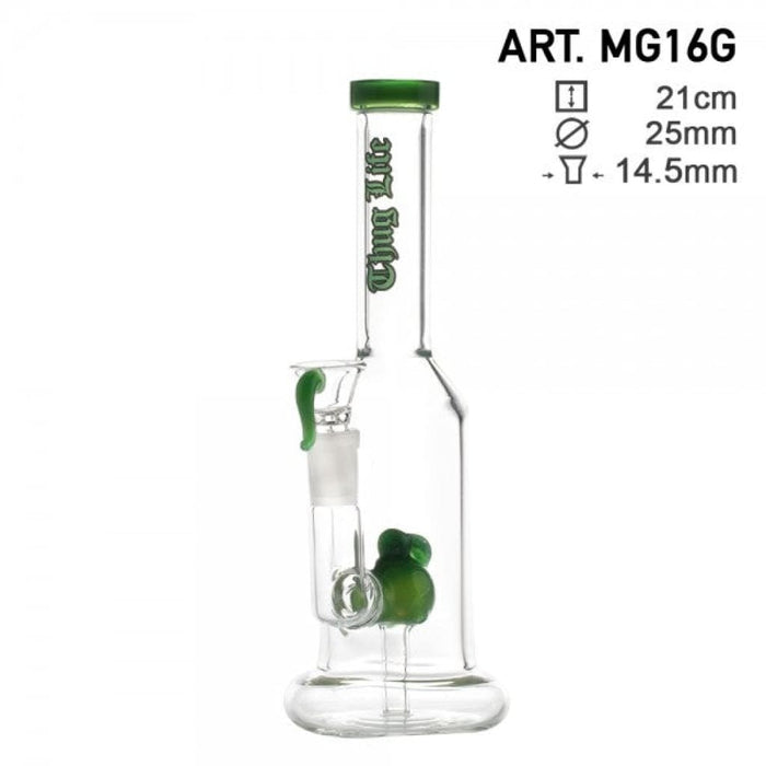 Thug Life | 8 Green Water Pipes W/ Custom Perc On sale