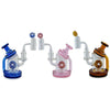 Toxic Donut Recycler Rig: Colorful Water Pipes With Donut Percolators For Outrageous Dab Sessions