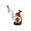 Toxic Donut Recycler Rig With Donut-shaped Details And Amber Accents For Outrageous Dab Sessions