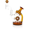 Intricately Designed Toxic Donut Recycler Rig With Amber Accents For Outrageous Dab Sessions