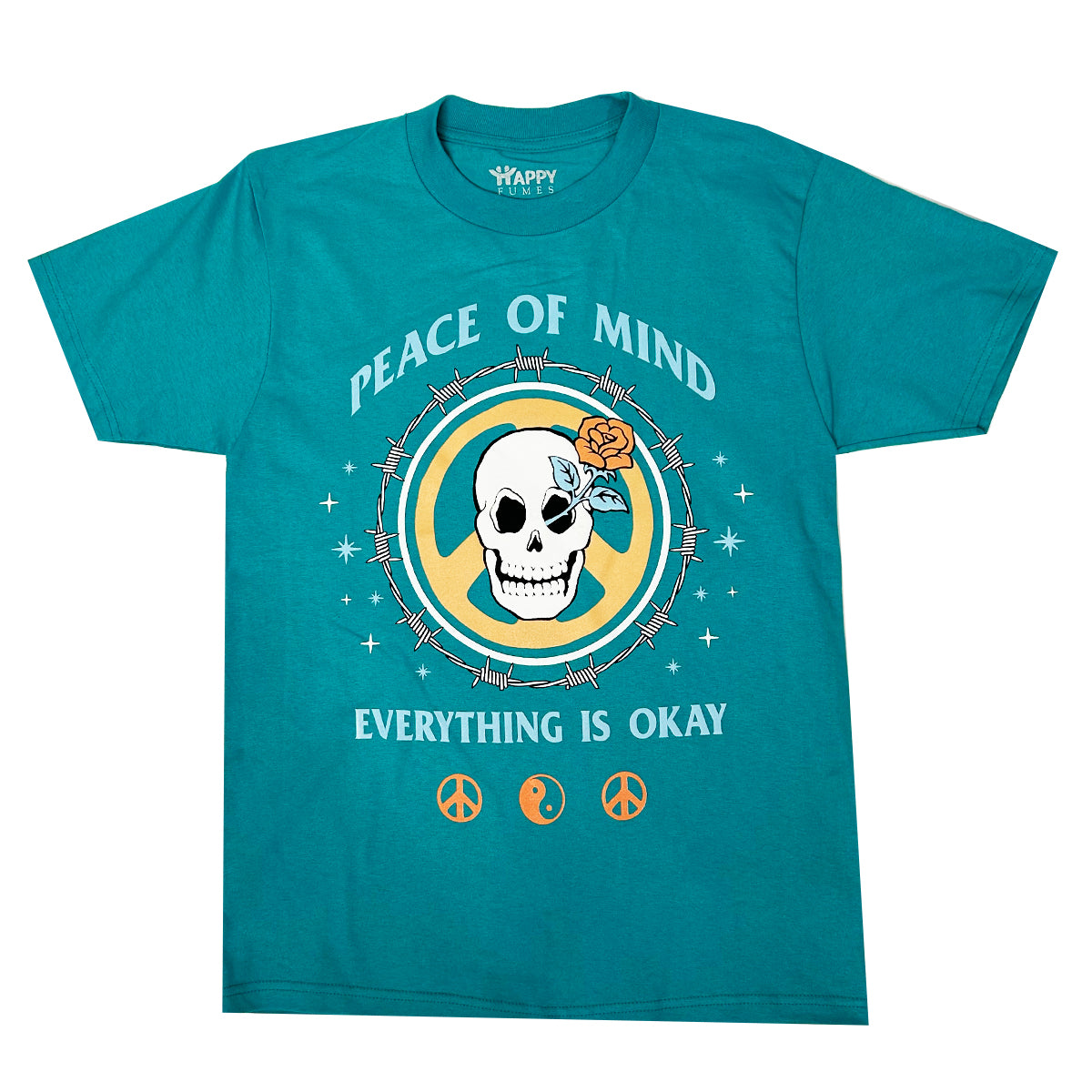 Peace of Mind Teal Cotton Tee Assortment - 6 Pack