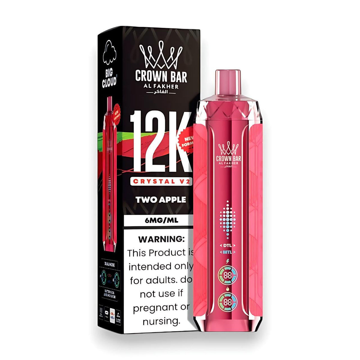 Al Fakher Crown Bar 12k Puffs Disposable Vape 5-Pack
