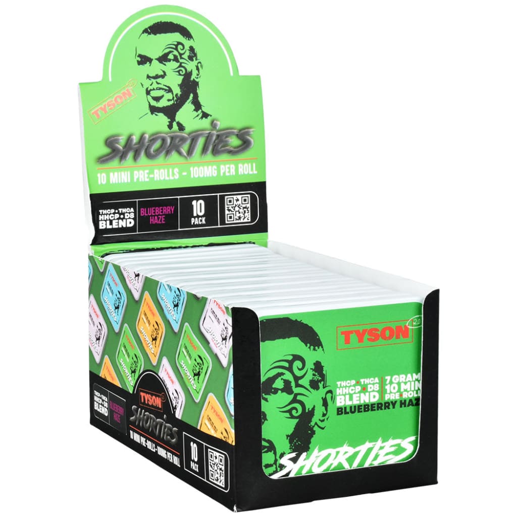 Mini Pre-rolls 10-piece Display - Shorties D8 Mini Blunts In Reusable Tin With Multiple Flavors
