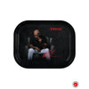 Tyson 2.0 Couch Rolling Tray featuring a man in a dark shirt and light pants