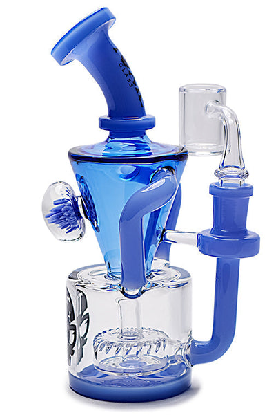 Artisan Cone Flower Recycler Water Pipe
