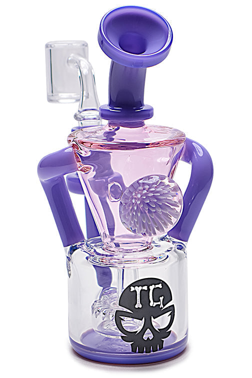 Artisan Cone Flower Recycler Water Pipe