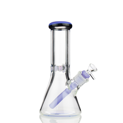 Vivid Slime Green Beaker Water Pipe – 9mm Glass