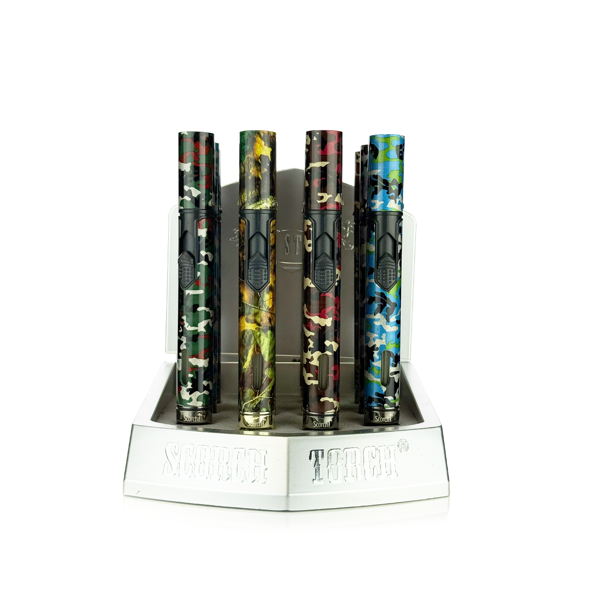 Compact Camouflage Precision Torch with Clip