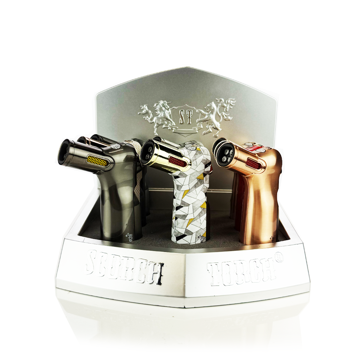 Quad-Flint Torch Display Pack - 9 Units