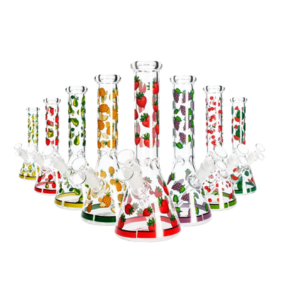 10-inch Fruit Motif Beaker with 14mm Bowl