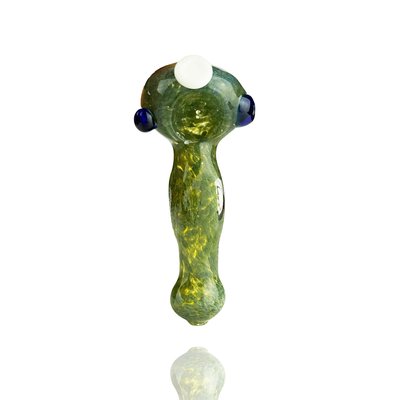Artisanal Frit-Pressed Glass Hand Pipe