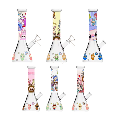 Labubu Beaker Glow Water Pipe - 10 Inch