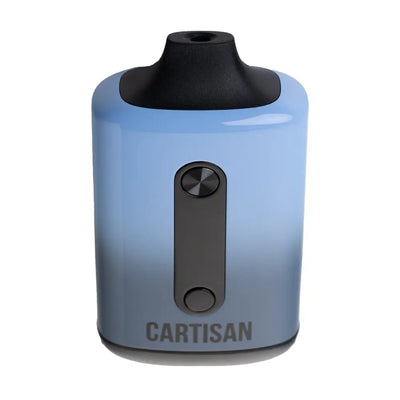 Blue and black vaporizer with water pipe attachment for Veil Bar Duo featuring hemp wraps