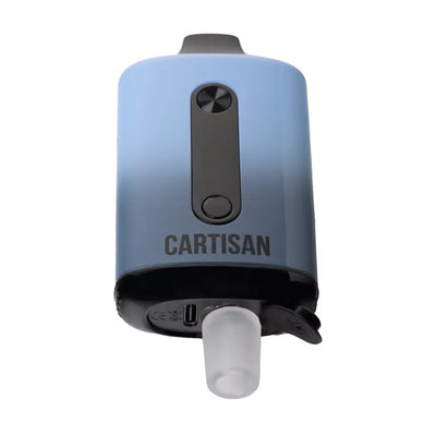 Blue and black vaporizer with water pipe attachment for Veil Bar Duo 510 Cartridge