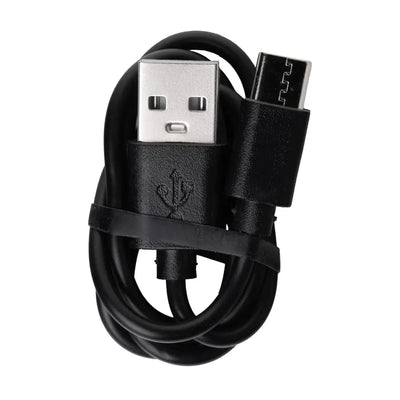 Black USB-A to USB-C cable for Veil Bar Duo with water pipe attachment compatible with hemp wraps