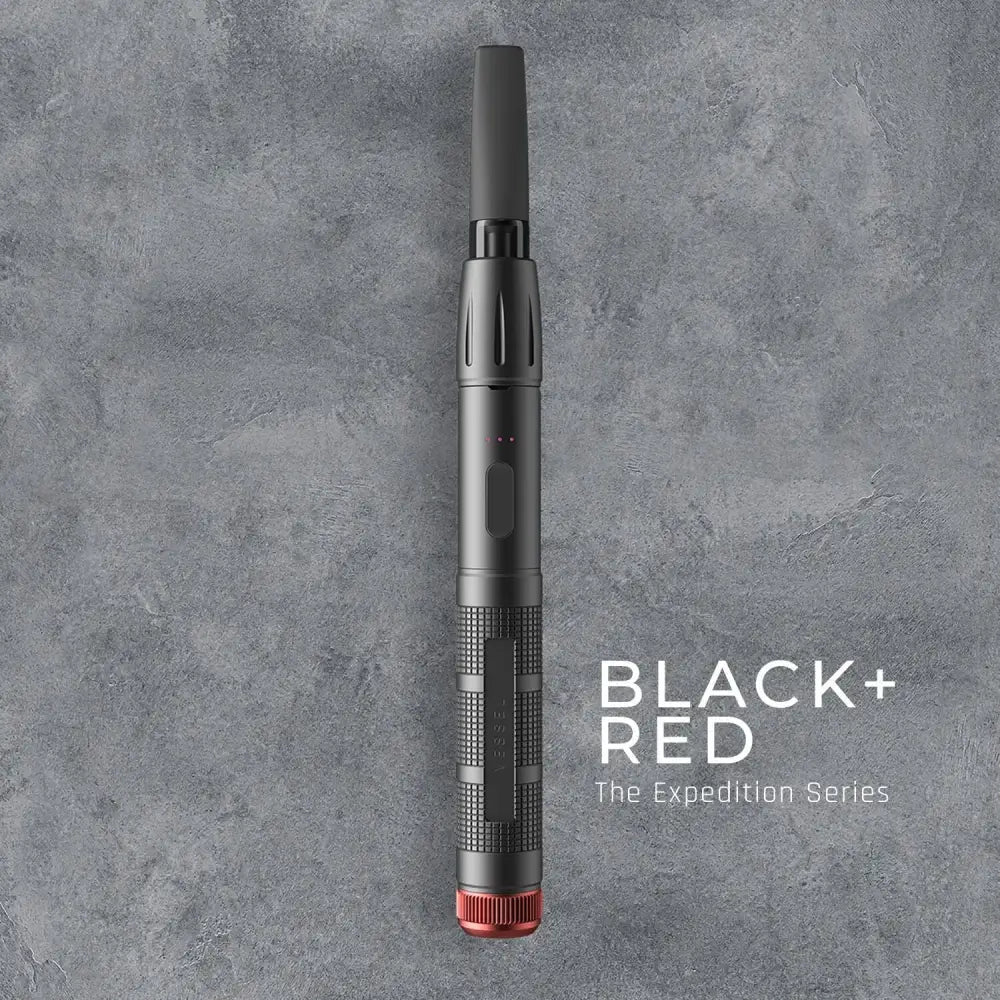 Black and red Vessel cartridge battery Expedition Series vaporizer