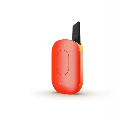 Vessel Compass red yellow vaporizer with black mouthpiece battery