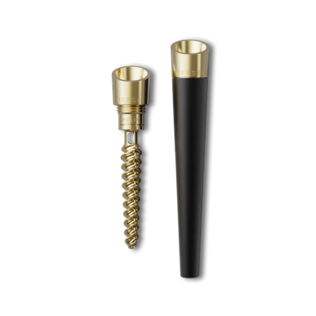 Dental implant with double helix vessel cone pipe and ergonomically designed conical abutment