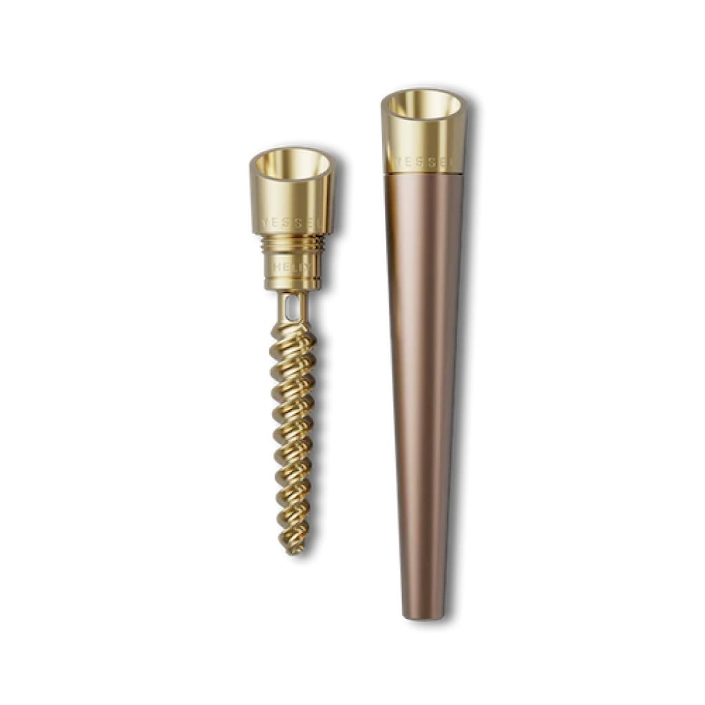 Dental implant components and an ergonomically designed conical vessel cone pipe