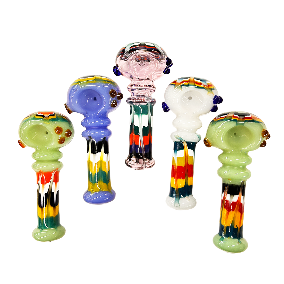 Compact 4.5" Reversal Glass Hand Pipe