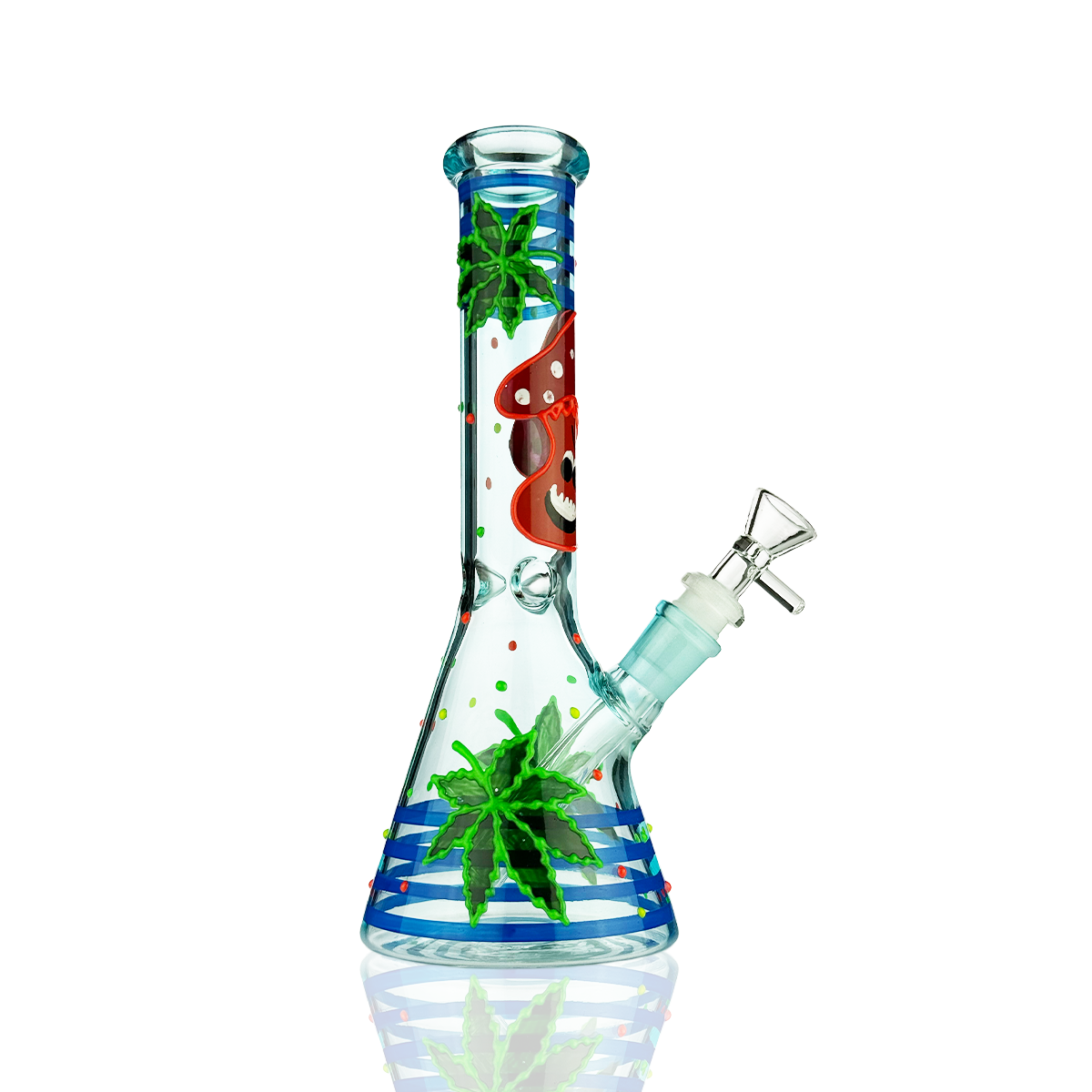 10-Inch Glow-in-the-Dark Beaker Water Pipe