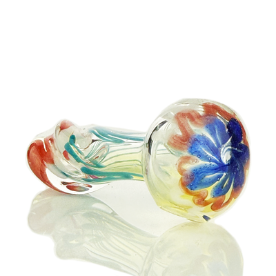 Twisted Silver Fume Glass Hand Pipe - 2.5 Inch
