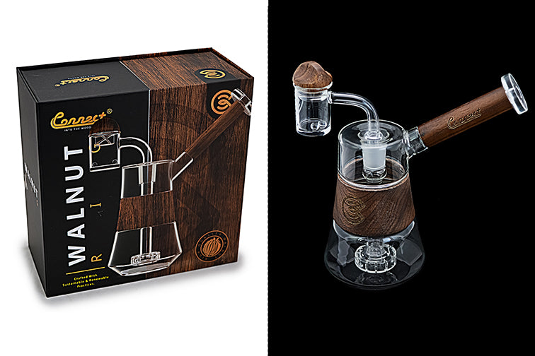 Connect Natural Wood Dab Rig Collection