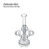 Glass dab rig with recycler design for smooth hits and durability, Defender Mini model