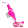 Bright pink handheld milk frother for the Waxmaid Airship Nectar Collector Kit