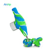 Colorful handheld electric mixer in blue and green, featured in Waxmaid Airship Nectar Collector Kit